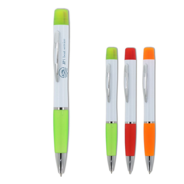 Kugelschreiber Hawaii mit dreifarbigem Textmarker